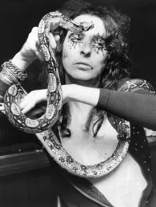 Related Prints: Alice Cooper Print with Snake Katrina 1971