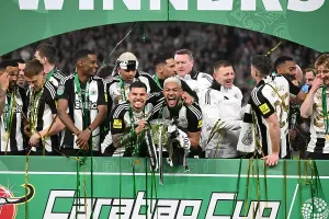 Prints of Carabao Cup final, Wembley. Liverpool 1 v Newcastle 2 Sport Prints: Carabao Cup Final 2025 Print: Liverpool v Newcastle at Wembley