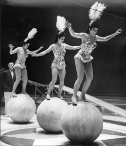 Circus Performers Print at Belle Vue, Manchester 1958