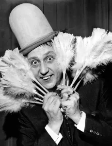 Ken Dodd with tickling sticks 1968 Ken Dodd with tickling sticks 1968