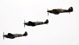 Spitfires at the 100th centenary celebration of the RAF Spitfires at the 100th centenary celebration of the RAF