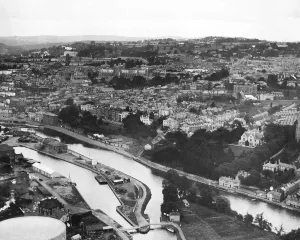 Prints of An aerial view of Exeter, 1935 Aerial View Prints: Aerial View of Exeter Print, 1935