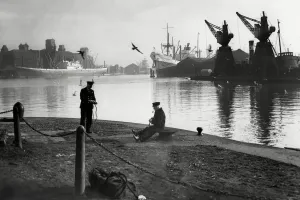Albert Dock Liverpool 1953 Print