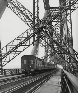 Forth Rail Bridge Train Print 1949