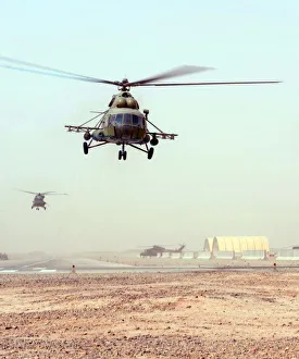 Afghan National Air Force Mi-17 Helicopter Over Camp Bastion Afghan National Air Force Mi-17 Helicopter Over Camp Bastion