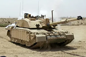 Challenger 2 Main Battle Tank patrolling outside Basra, Iraq Challenger 2 Main Battle Tank patrolling outside Basra, Iraq