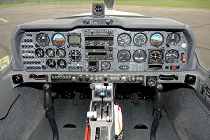 Cockpit of Grob Tutor Two Seat Training Aircraft Cockpit of Grob Tutor Two Seat Training Aircraft