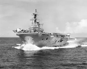 Crown Copyright Print of HMS Ark Royal, 1955