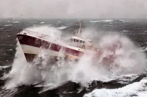 French Fishing Vessel Alf in the Irish Sea French Fishing Vessel Alf in the Irish Sea