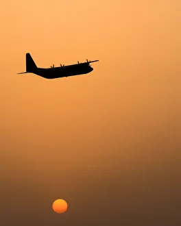 Hercules C130J Over Sunset Hercules C130J Over Sunset