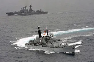 HMS Liverpool Escorts Russian Ship Admiral Chabanenko HMS Liverpool Escorts Russian Ship Admiral Chabanenko