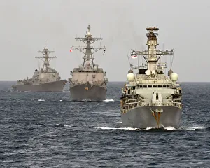 HMS Northumberland at sea with Bahraini vessels during IMCMEX 14 HMS Northumberland at sea with Bahraini vessels during IMCMEX 14
