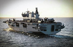 Royal Navy Collection: HMS Ocean at sea