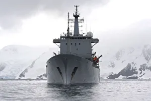 HMS Scott Visits King George Island in the Antarctic HMS Scott Visits King George Island in the Antarctic