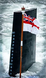 HMS Trafalgar, a Trafalgar Class Attack Submarine, on transit to the fleet review HMS Trafalgar, a Trafalgar Class Attack Submarine, on transit to the fleet review