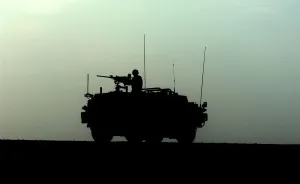 A Jackal Armoured Vehicle is put through its paces in the desert at Camp Bastion A Jackal Armoured Vehicle is put through its paces in the desert at Camp Bastion