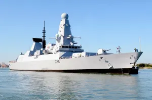 Print of HMS Defender, a Type 45 Destroyer