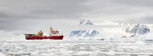 Navy Prints: HMS Protector at Galindez Island, Print