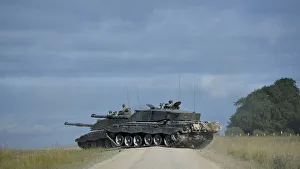 Pictured are two Challenger 2s on the Salisbury Plain Training Area Pictured are two Challenger 2s on the Salisbury Plain Training Area