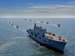 Pictured is The Helicopter Carrier HMS Ocean during Exercise BALTOPS 2015 Pictured is The Helicopter Carrier HMS Ocean during Exercise BALTOPS 2015