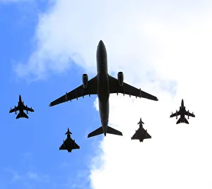 RAF Aircraft Flypast Over Buckingham Palace RAF Aircraft Flypast Over Buckingham Palace