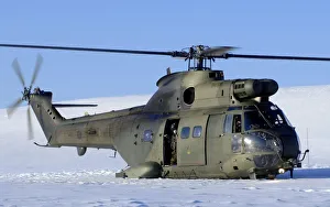RAF Puma Helicopter on Exercise in Norway RAF Puma Helicopter on Exercise in Norway