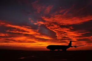 RAF Voyager at Sunrise in the Falkland Islands RAF Voyager at Sunrise in the Falkland Islands