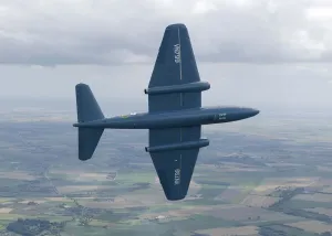 Print of Canberra PR9 in flight
