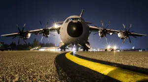 Images Dated 2017: Exercise Mobility Guardian: RAF A400-M at Night