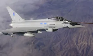 Print of RAF Typhoon during Exercise Red Flag