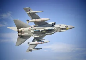 Print of RAF Tornado GR4 A IX(B) Squadron Aircraft in Training