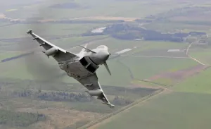 Print of a Royal Air Force Typhoon FGR4 in flight