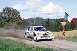 Images Dated 27th September 2005: 1000 Lakes Rally, Finland. 23-25 August 1985: Timo Salonen / Seppo Harjanne, 1st position