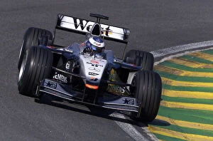 Images Dated 24th February 2001: 2001 Brazilian Grand Prix - Qualifying Sao Paulo, Brazil. 30th March 2001 Mika Hakkinen