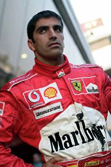 Images Dated 24th November 2004: 2004 Formula One Testing Barcelona, Spain. 24th November 2004. Marc Gene, Ferrari F2004, portrait