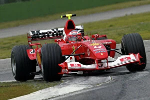 Images Dated 24th February 2004: 2004 Formula One Testing Imola, Italy. 24th February 2004. Rubens Barrichello, Ferrari F2004, action