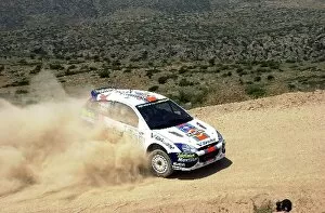Images Dated 14th June 2001: Carlos Sainz Ford Focus: Acropolis Rally. June 14-17, 2001