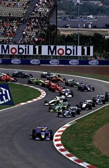 Images Dated 5th May 2000: Enrico Bernoldi leads at the start of the race