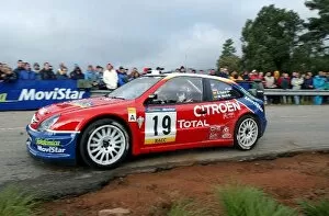 Images Dated 23rd October 2003: FIA World Rally Championship: Carlos Sainz on the shakedown stage