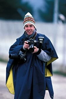 Images Dated 24th July 2003: FOPA Members: Photographer Keith Sutton wears a silly hat