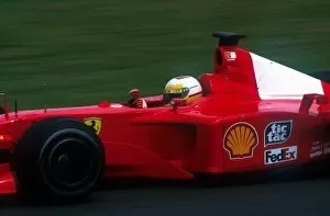 Images Dated 12th June 2001: Formula One Testing: Luca Badoer is testing for Ferrari alongside regular driver Rubens Barrichello