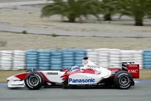 Images Dated 7th January 2004: Formula One Testing: Olivier Panis Toyota TF103