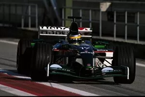 Images Dated 28th January 2002: Formula One Testing: Pedro De La Rosa Jaguar Cosworth R3