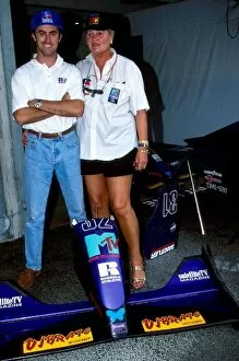 Images Dated 8th December 2006: Formula One World Championship: David Brabham Simtek and sponsor Barbara Behlau