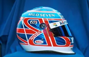Images Dated 7th February 2001: Formula One World Championship: F1 Drivers Helmets 2001