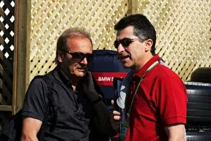 Images Dated 24th June 2006: Formula One World Championship: Werner Heinz Driver manager of Nick Heidfeld BMW Sauber F1 talks