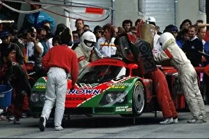 Images Dated 18th July 2002: Le Mans 24 Hour Race: Volker Weidler / Johnny Herbert / Bertrand Gachot Mazda 787B Winner