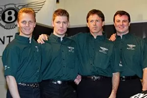 Images Dated 4th February 2003: Le Mans: L to R: Johnny HerbertBentley, Guy Smith Bentley, Dindo Capello Bentley