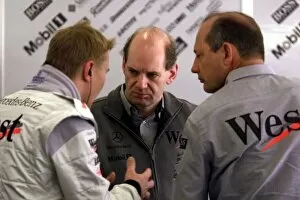 Images Dated 5th May 2000: Mika Hakkinen, Adrian Newey and Ron Dennis
