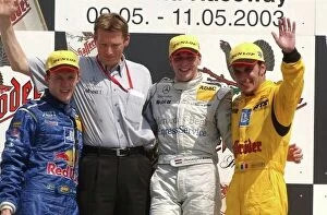 Images Dated 11th May 2003: Podium, Christijan Albers (NED), ExpressService AMG-Mercedes, Portrait (1st, center)